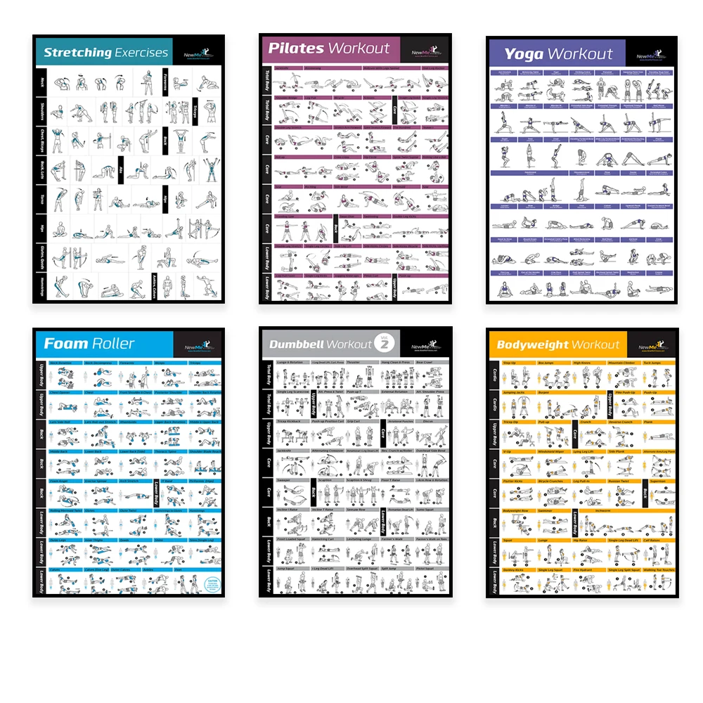 Home Gym Setup - Tableau d'entraînement physique, entraînement à domicile,
