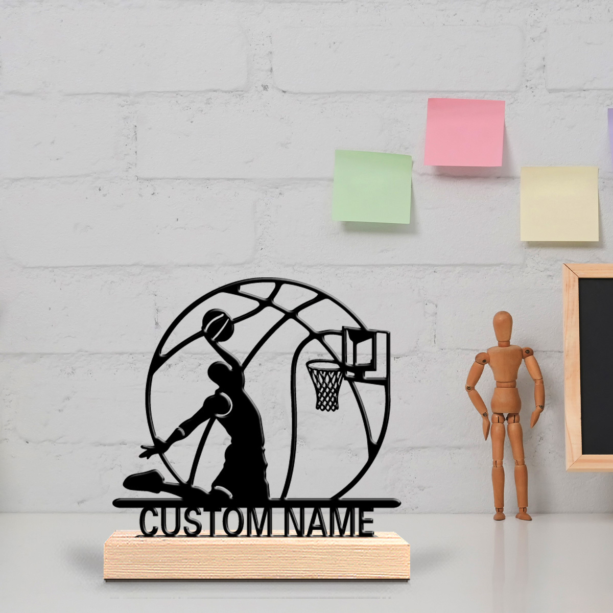 Home Gym Names - Statue en métal personnalisée de joueur