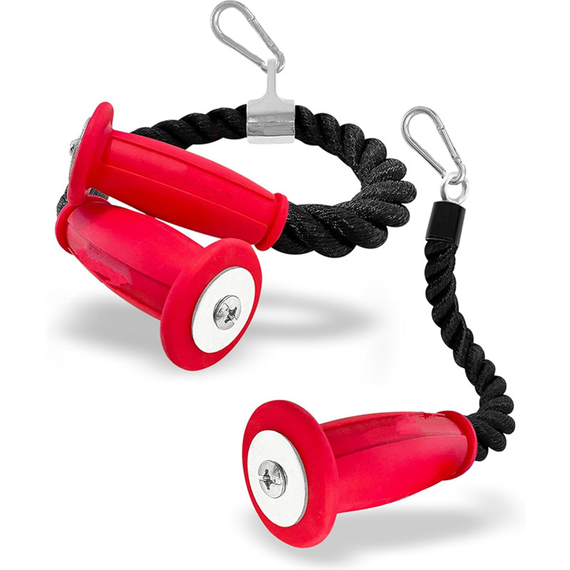 Home Gym Setup - Cordes ergonomiques pour triceps, fixation de