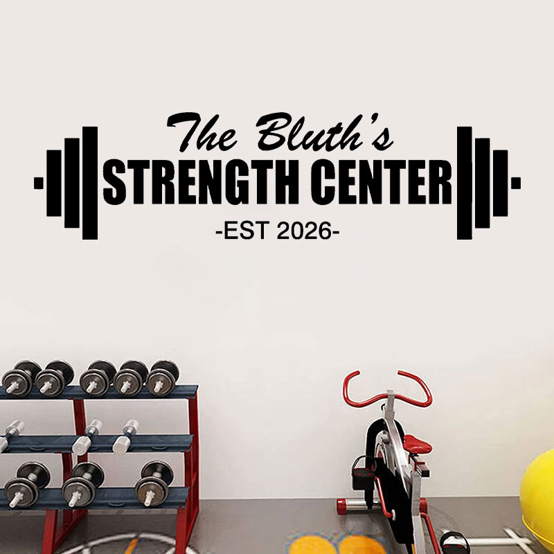Home Gym Names - Autocollant personnalisé pour salle de sport