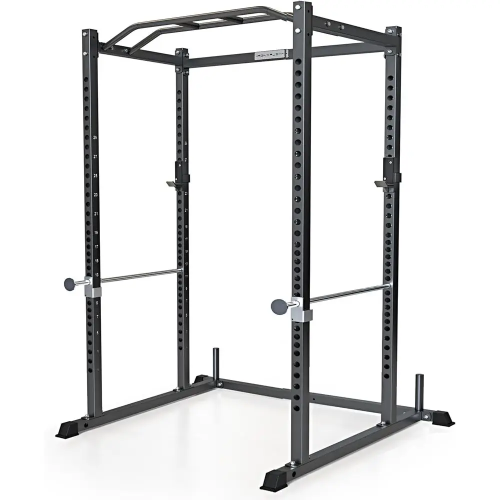 Home Gym Power Rack - Rack de Squat Multifonctionnel avec Barres