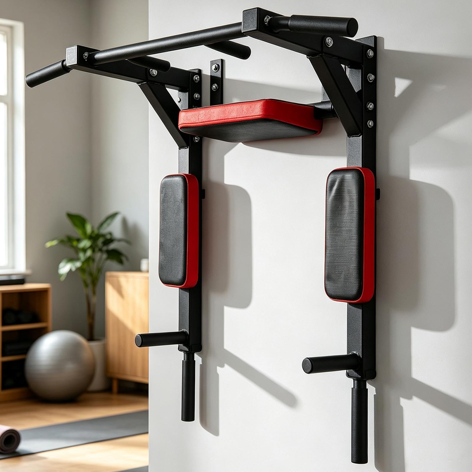 Home Gym Pull Up Bar - Barre de traction murale multifonctionnelle avec