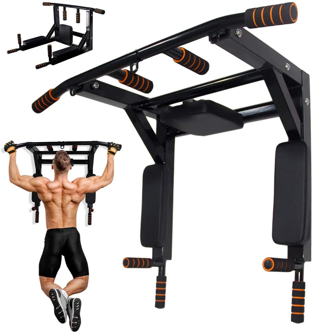 Home Gym Pull Up Bar - Barre de traction murale et station