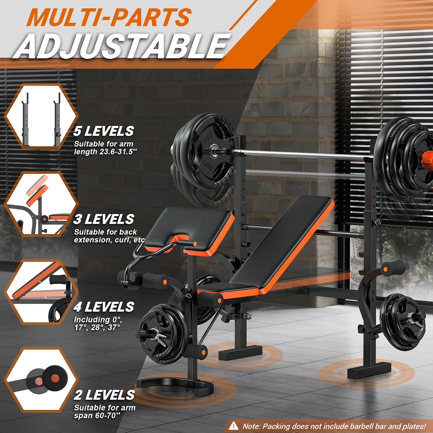 Banc de musculation 770 LBS av - Home Gym With Leg Press avis et prix