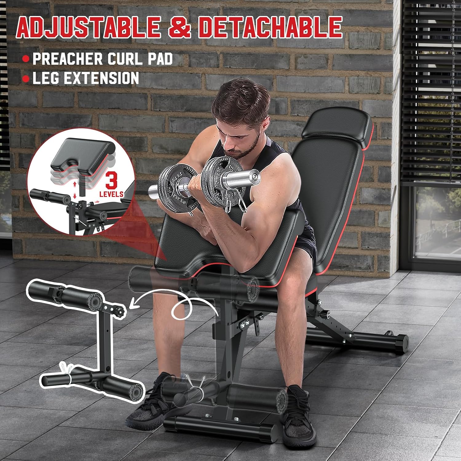 Banc de musculation robuste av - Home Gym With Leg Press avis et prix