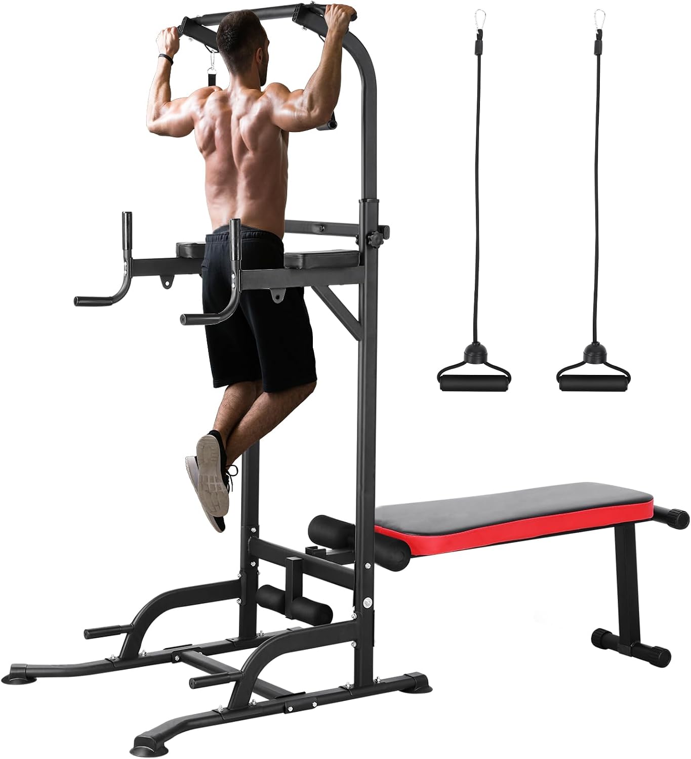 Tour de musculation avec banc, - Home Gym Pull Up Bar avis et prix