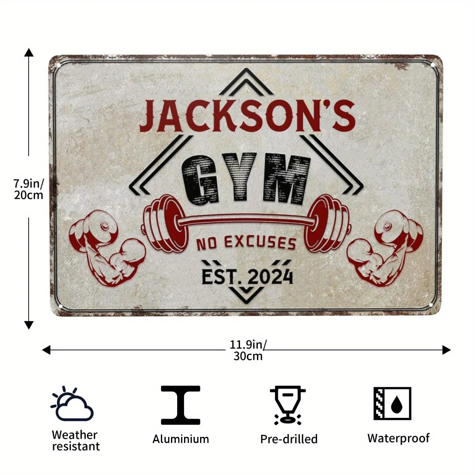 [2D Plat] Panneau de gym perso - Home Gym Names avis et prix