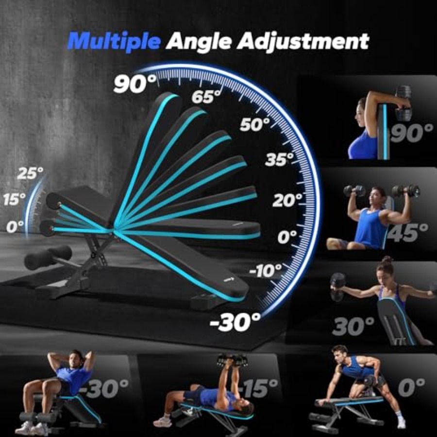 Banc de musculation pliable po - Home Gym With Leg Press avis et prix