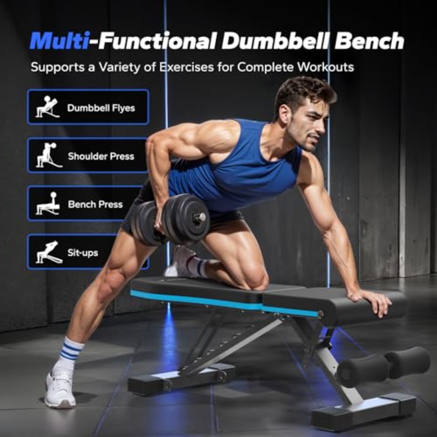 Banc de musculation pliable po - Home Gym With Leg Press avis et prix