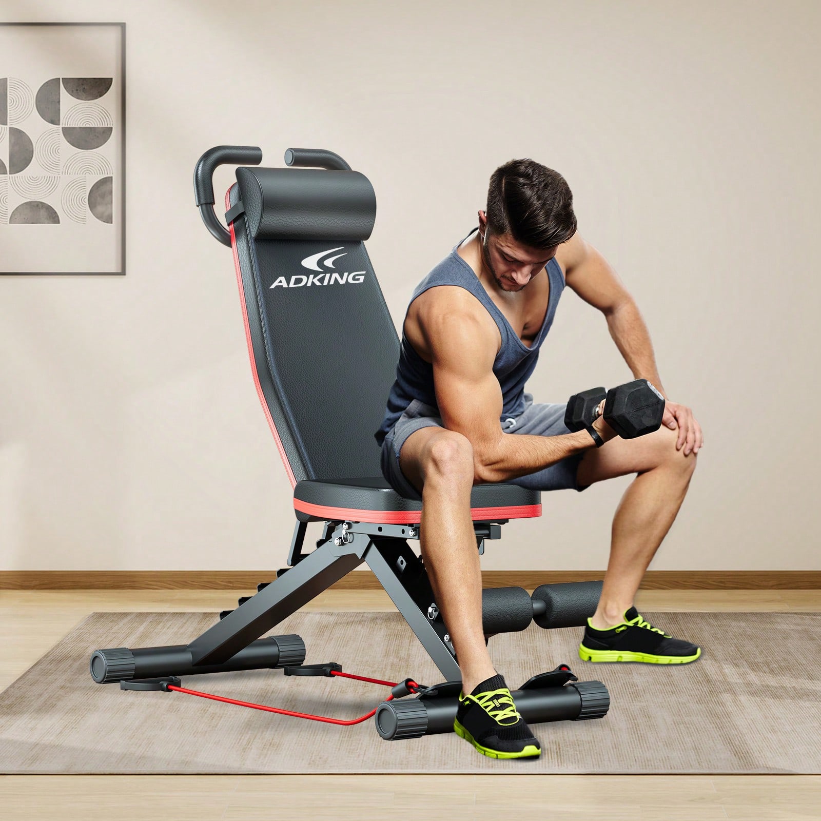 Banc de musculation standard,  - Home Gym With Leg Press avis et prix
