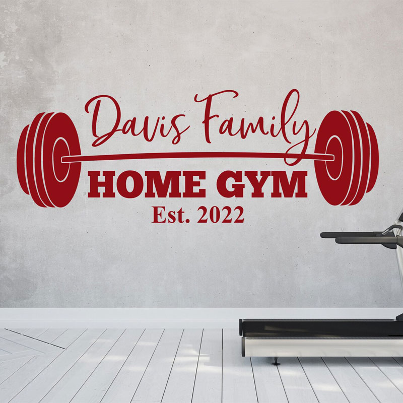 Autocollant mural personnalisé - Home Gym Names avis et prix