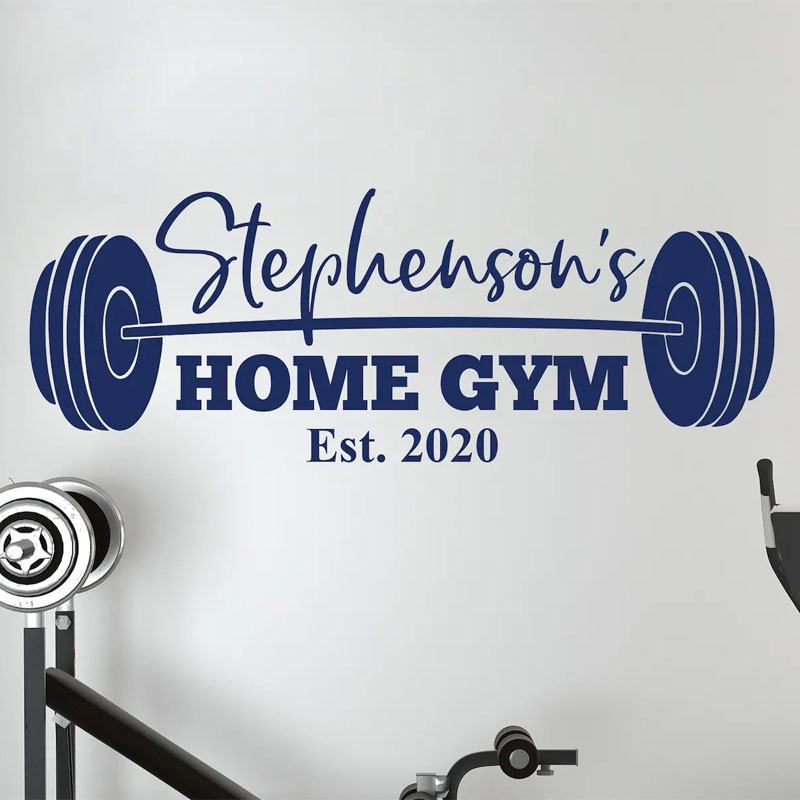 Autocollant mural personnalisé - Home Gym Names avis et prix