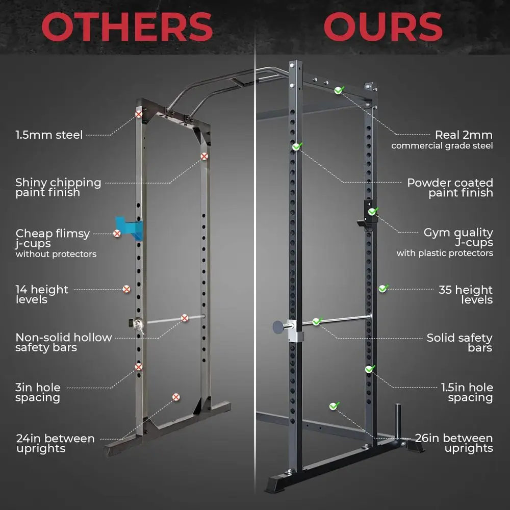 Rack de Squat Multifonctionnel - Home Gym Power Rack avis et prix